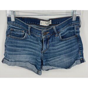 Abercrombie & Fitch Womens Faded Denim Cutoff Shorts